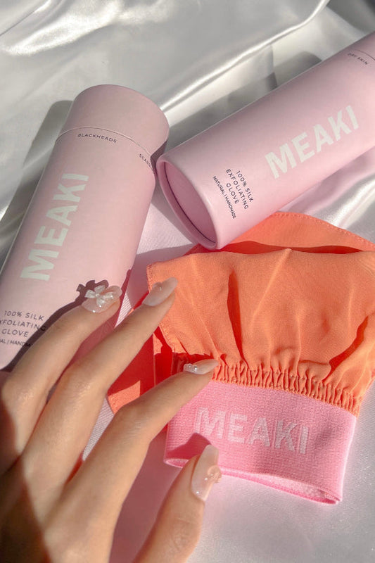 Body & Face Exfoliating Glove Bundle 100% Premium Turkish Silk